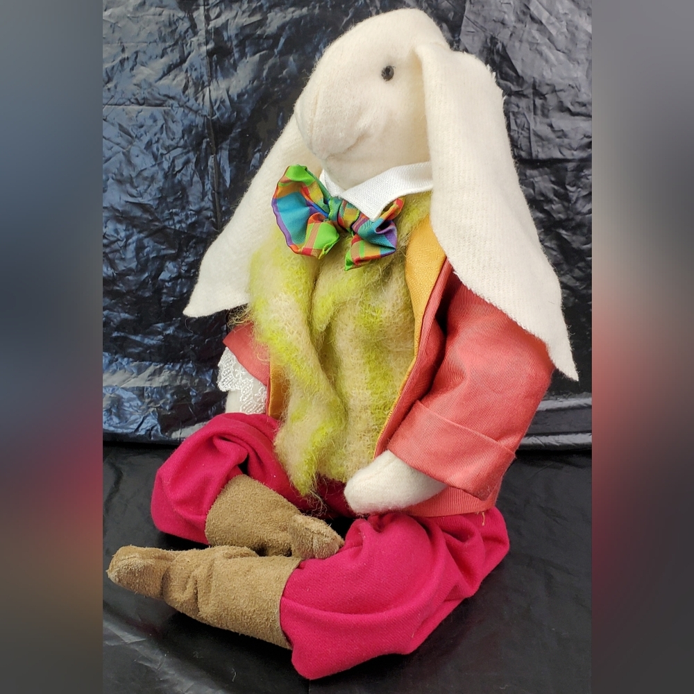 Bunny Rabbit Finely Dressed Bendable Legs Stuffed Animal Easter Decor 709 - GUC